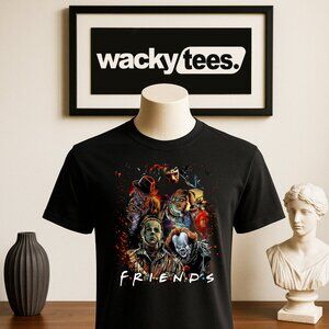 Friends Serial Killers Horror Terror Halloween 2 Graphic Tee Shirt
